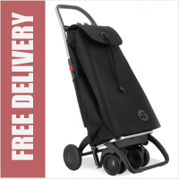 Rolser Pack Tour Original Black Swivelling Front Wheels Shopping Trolley